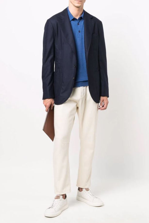 Classic long sleeve polo-shirt